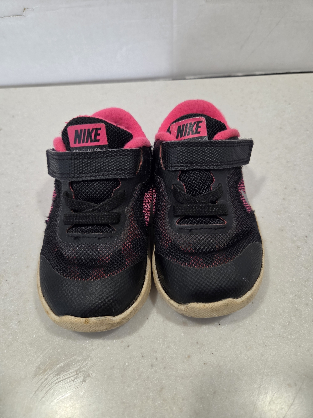 Nike Kids' Black and Pink Athletic Shoes